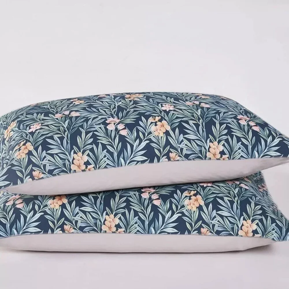 NEW Anthro Blue Paisley Boho King Queen Full Bedding Duvet Floral Sham Case Set